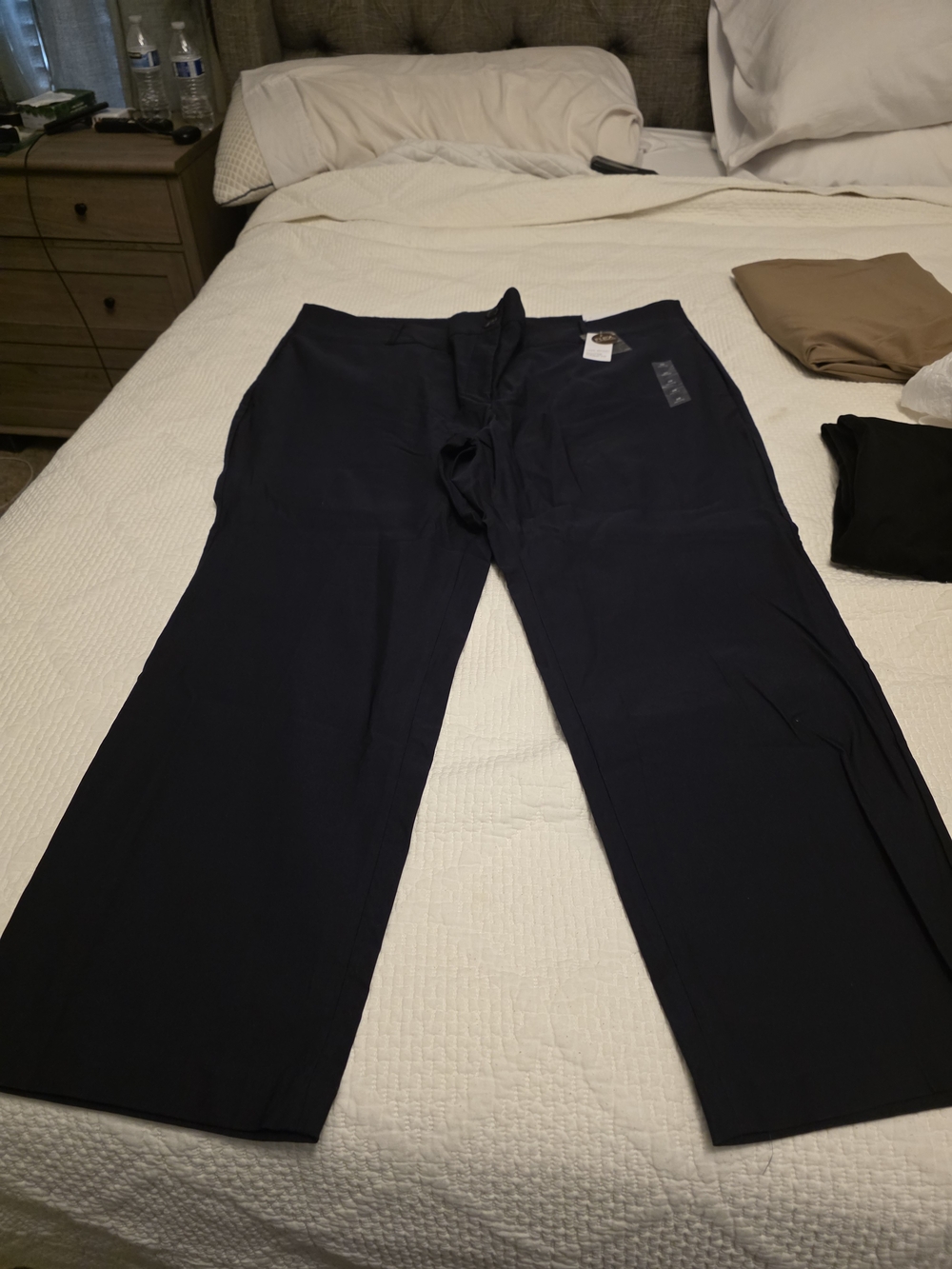 Lane Bryant Navy Straight-Leg Women's Dress Trousers